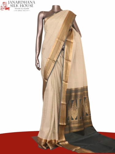 Pure Mysore Crepe Silk Saree